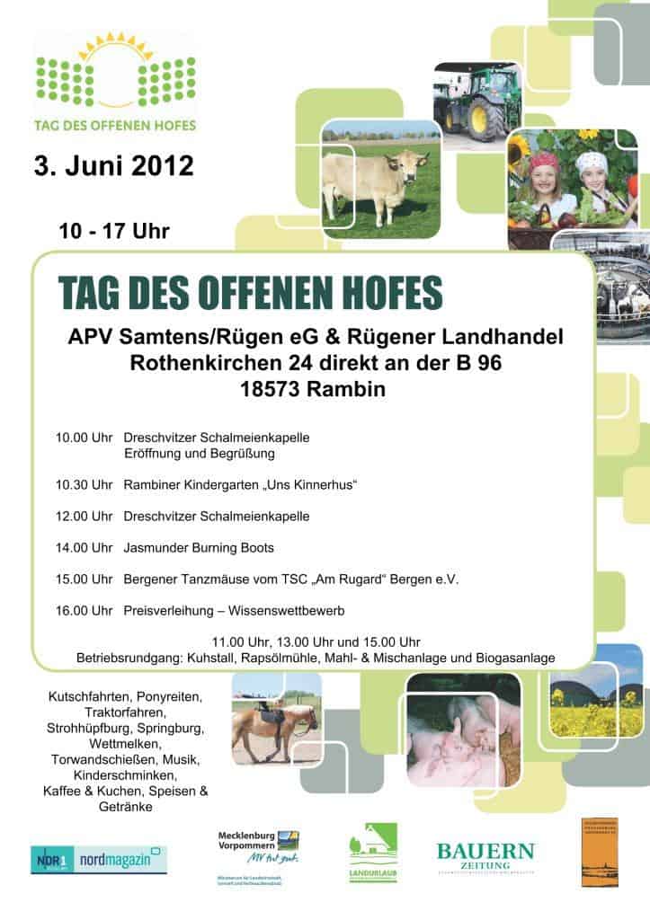 Tag des offenen Hofes Programm